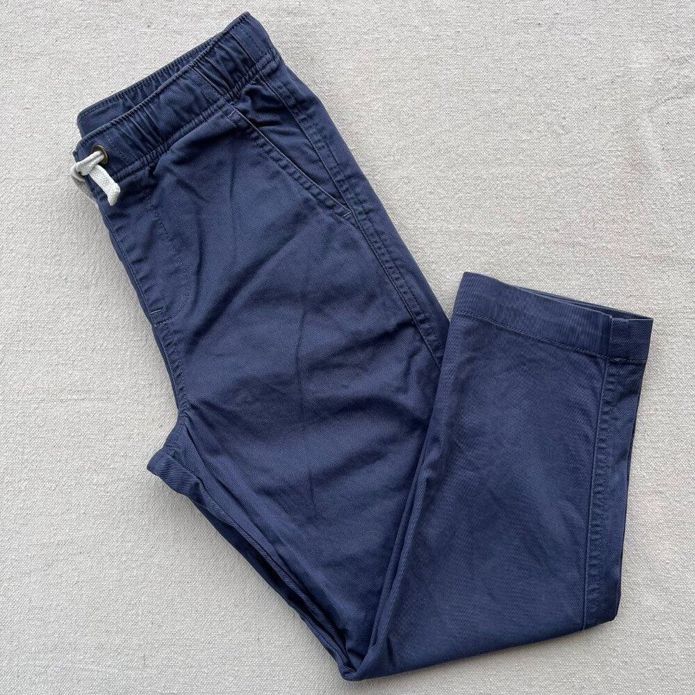 Primary Stretch Chino Drawstring Pants, "Sunwashed Navy," Size 5, VGUC, Pair #2